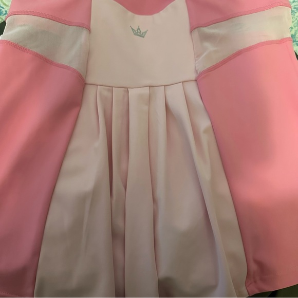 Crowned Athletics Pink Mermaid Princess Athletic Top Size Large - Picture 3 of 4